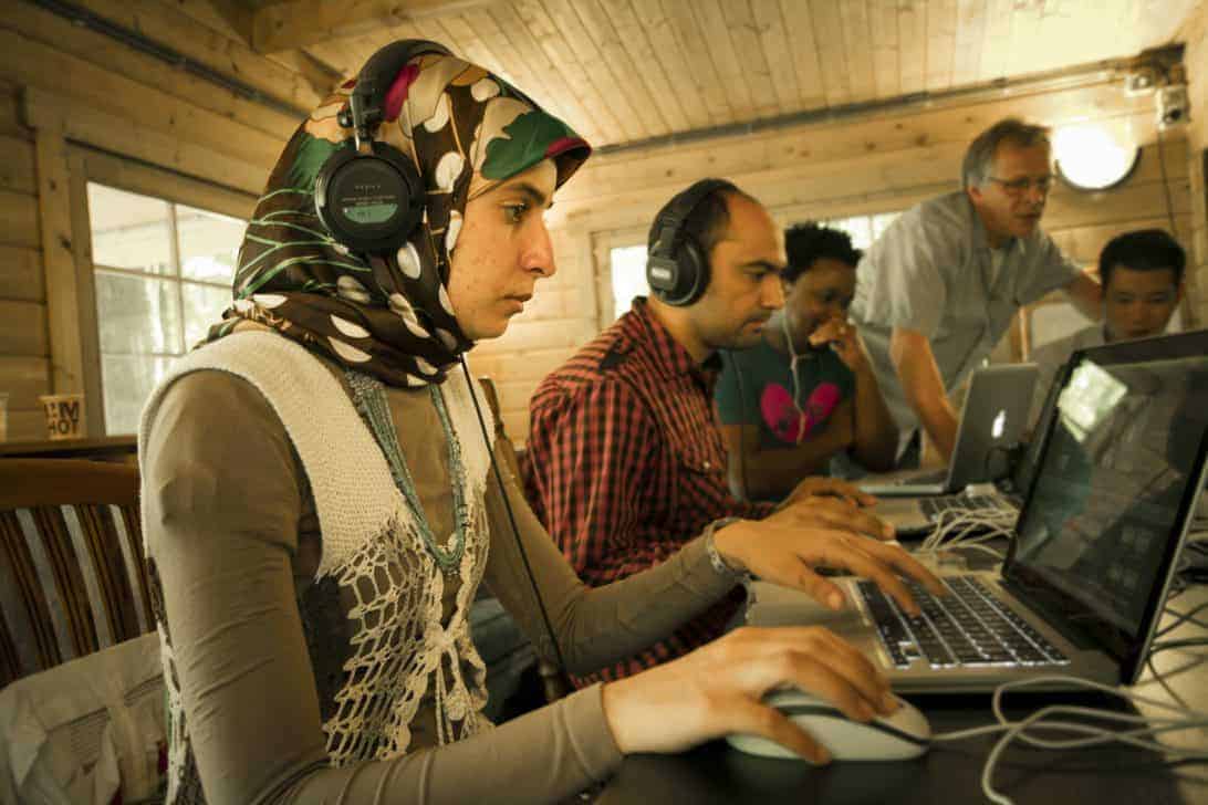 group of Arabic media professionals in RNTC 官方澳洲幸运5 training