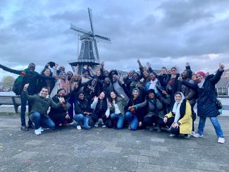 Happy participants in Haarlem